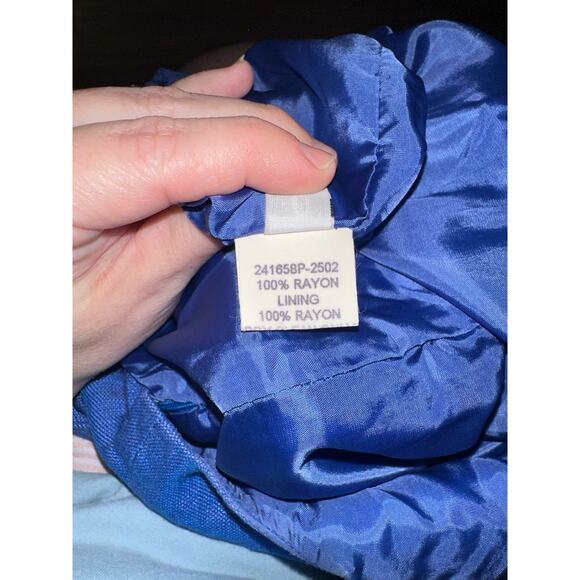 Isabel Ardee Petites by Moti Bashan Neiman Marcus Blue Sleeveless Dress - Picture 4 of 4